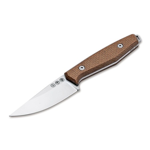 Boker Daily Knives Ak1 Drop Point Mustard Fixed Blade Knife