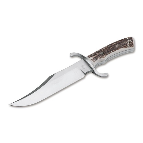 Boker Bowie N690 Stag Fixed Blade Knife
