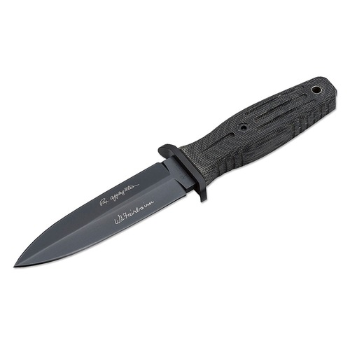 Boker BO121644 A-F 4.5 Black Fixed Blade Knife