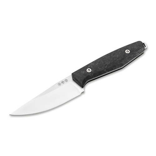 Boker Daily Knives Ak1 Drop Point Fixed Blade, Carbon Fibre
