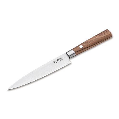Boker Damascus Olivewood 15 Cm Utility Knife