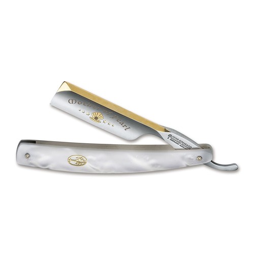 BOKER Straight Razor - O1 Carbon Steel 6/8" Mother of Pearl 2.0