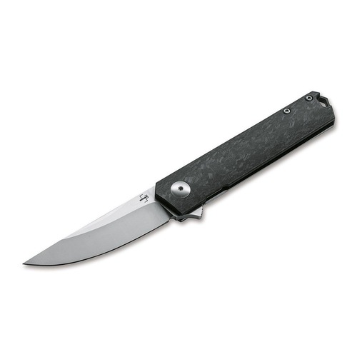 Boker Plus Kwaiken Compact Flipper Marble Carbon Folding Knife