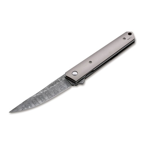 Boker Plus Kwaiken Flipper Damascus Folding Knife