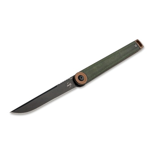 Boker Plus Kaizen Green Canvas Micarta Folding Knife