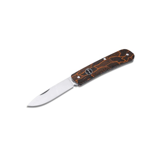 Boker Plus  Tech Tool Folding Knife, Orange Damascus Patterned G10