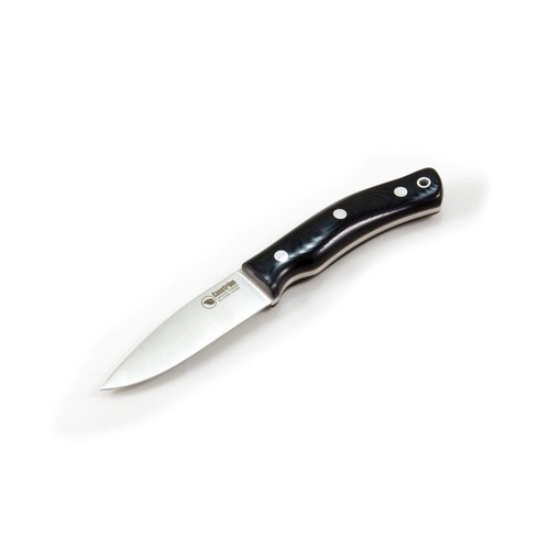 Casstrom 13120 No. 10 Swedish Forest Knife - Black Micarta, Flat Ground Blade