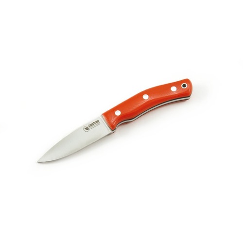 Casstrom 13130 No. 10 Swedish Forest Knife - Orange G10, Flat Ground Blade