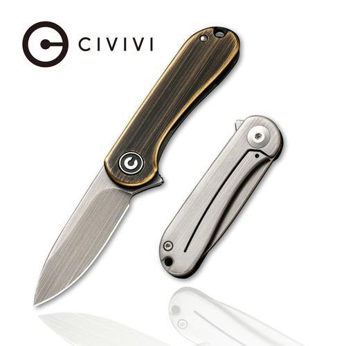 CIVIVI C18062Q-1  MINI ELEMENTUM Folding Knife, Brass