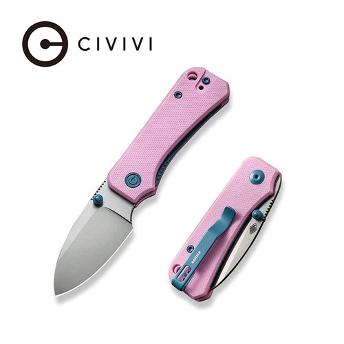 Civivi C19068S-10 Baby Banter Folding Knife, Powder Pink G10