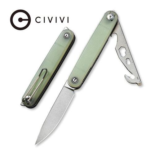 CIVIVI C20014F-2  CRIT Folding Knife wiith Multi-Tool, Natural G10