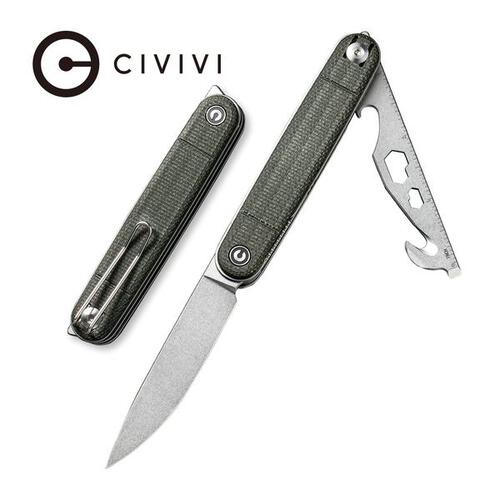 CIVIVI C20014F-3  CRIT Folding Knife wiith Multi-Tool, Micarta
