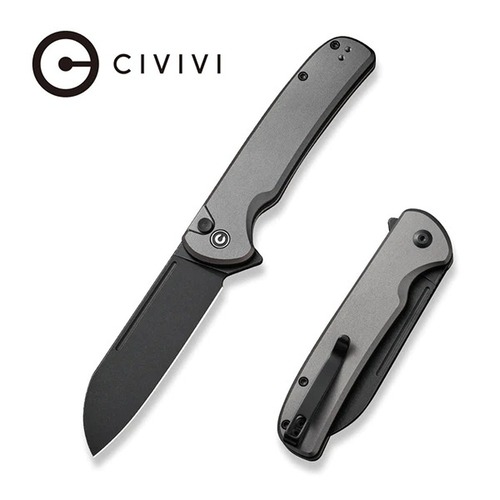 CIVIVI C20022B-3 Chevalier II Folding Knife, Gray Aluminium