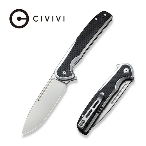 CIVIVI C20060-2 Voltaic Folding Knife, Black G10 Inlay