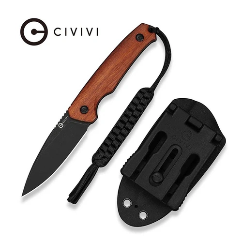 CIVIVI CIVIVI C20076B-3  Altus Fixed Blade Knife, Guibourtia Wood Knife