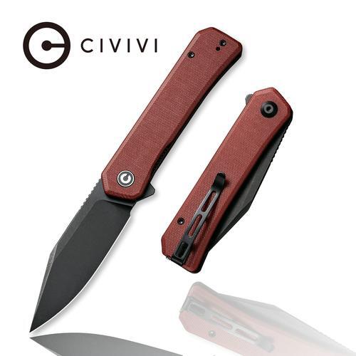 CIVIVI C20077B-2 RELIC Folding Knife, Burgundy
