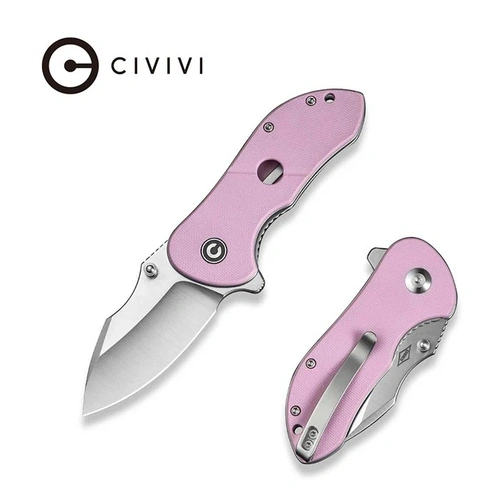 CIVIVI CIVIVI Gordo C22018C-4 Folding Knife, Powder Pink G10 Knife