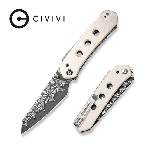 Civivi C22036-Ds1 Vision Fg Folding Knife, Damascus