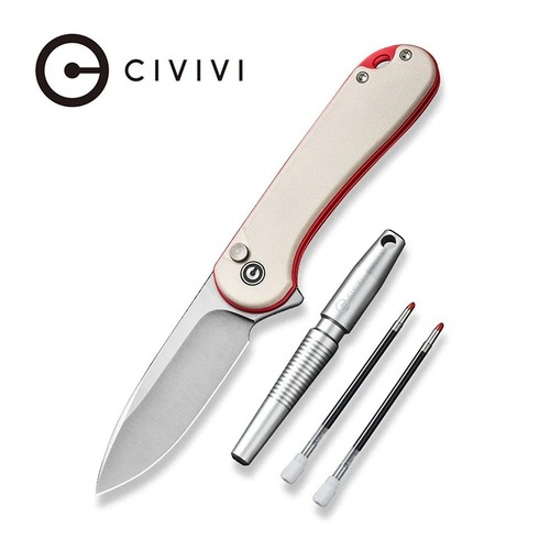 CIVIVI C23049 StellarQuill Pen & Button Lock Elementum II Knife Combo Pack