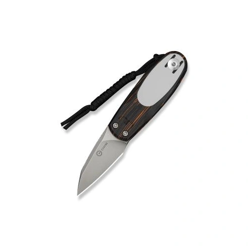 CIVIVI Purr CIVIVI Orange, Black & White G10 Handle Stonewashed Nitro-V Blade C25054-5 Knife