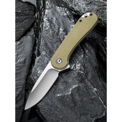 Civivi C907S Elementum Folding Knife, D2, Olive Micarta