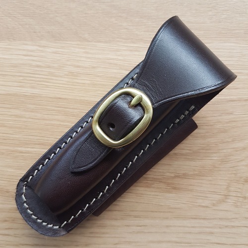 POUCH - Horizontal Lay with Buckle - Suits Stockman Style Knives