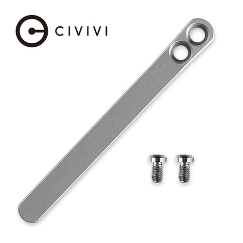 CIVIVI CT001A Titanium Clip with Titanium Screws