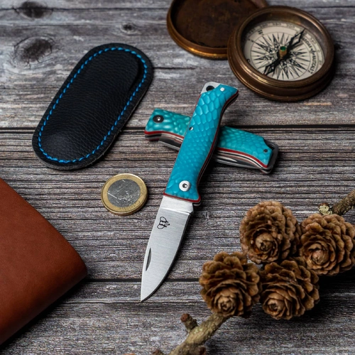 Cudeman 332-JA MT-10 Small Folding Knife, Juma Blu