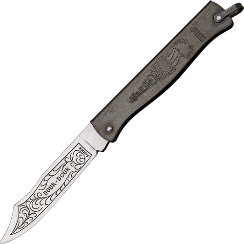 Douk-Douk 815Pm Folding Knife Carbon Steel Blade, Black Finish
