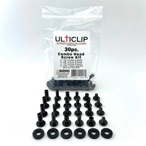 Ulticlip 30 Piece Combo Head Screw Kit