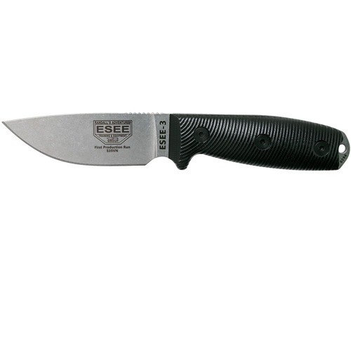 Esee 3Pm35V-001 Fixed Blade Knife, Black Sheath