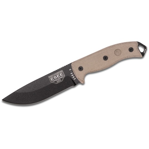 Esee 5P-E Fixed Blade Knife, Kydex Sheath, Clip Plate
