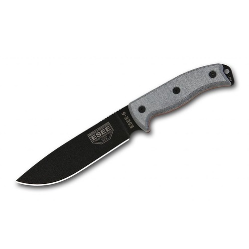 Esee 6P Fixed Blade Survival Knife, Coyote Sheath 