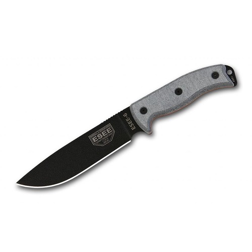 ESEE 6P Fixed Blade Survival Knife, Coyote Sheath - Authorised Aust.Retailer