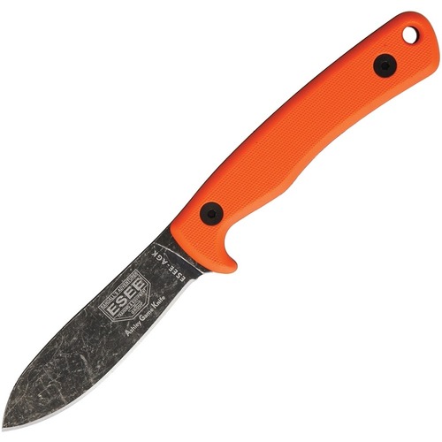 Esee Agk-Or Ashley Game Knife - Orange - Leather Sheath