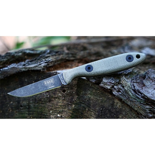 ESEE CR2.5-BO Fixed Blade Knife, Leather Sheath, Cody Rowen Design - Authorised Aust. Retailer