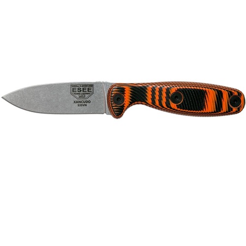 Esee Xancudo S35Vn Black/Orange G10 Xan2-006 Fixed Blade Knife