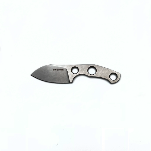 4mm N690 Satin / Burgundy Leather Sheath Fixed Bla