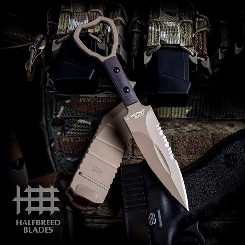 Halfbreed Blades - Cck-01 Compact Clearance Knife Dark Earth