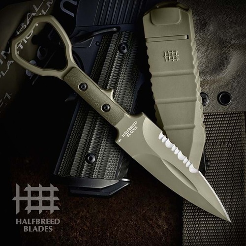 Halfbreed Blades - Cck-01 Compact Clearance Knife Ranger Green