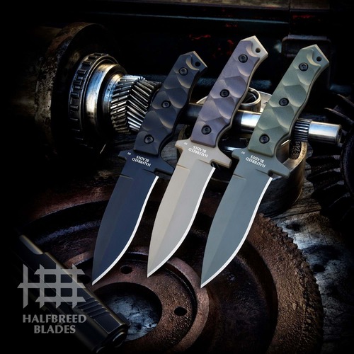 Halfbreed Blades - Mck-01 Medium Clearance Knife Dark Earth