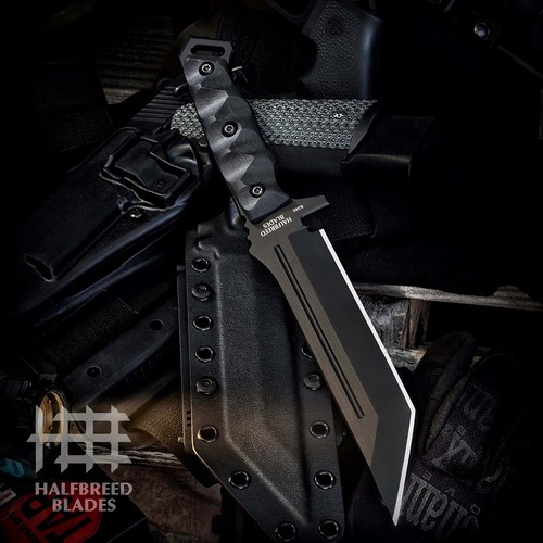 Halfbreed Blades Mik-05P Medium Infantry Knife - K340 - Black