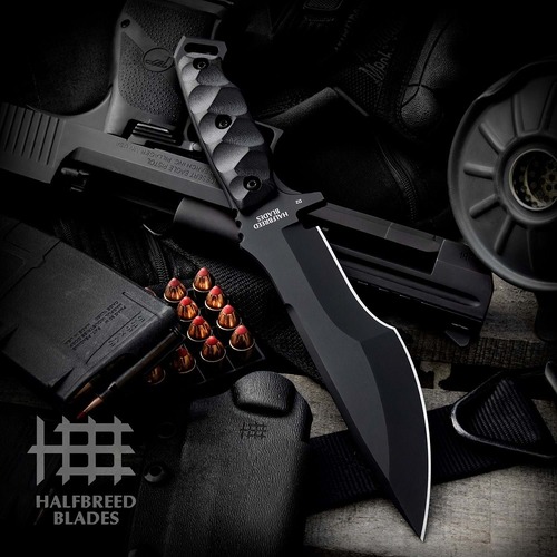 Halfbreed Blades Mik-08 Medium Infantry Knife Black
