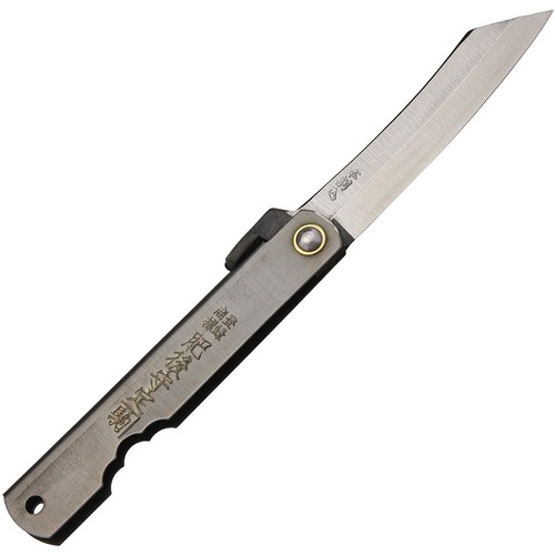 Higonokami 06Bl Folding Knife Laminated Sk5 Carbon Steel Blade, Black Finish