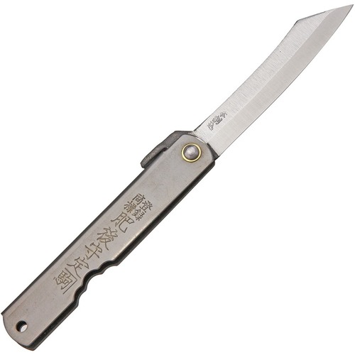Higonokami 07Bl Folding Knife Laminated Sk5 Carbon Steel Blade, Black Finish
