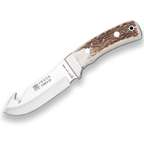 Joker Cc55  Oso-D Fixed Blade Skinning Knife, Stag Horn