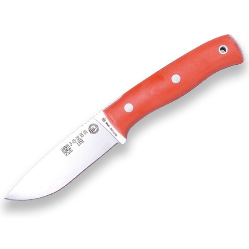 Joker Cn111K  Bs9 Lynx Fixed Blade Bushcraft & Survival Knife, Red Canvas Micarta