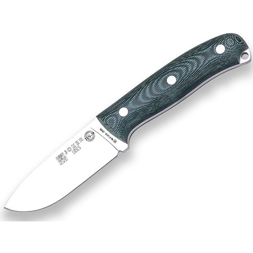 Joker CV116  BS9 URSUS Fixed Blade Bushcraft & Survival Knife, Green Canvas Micarta