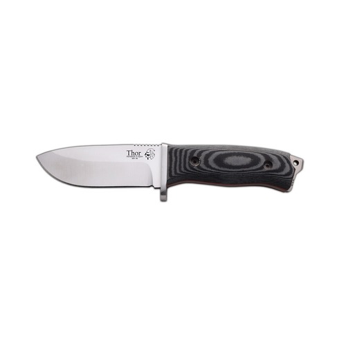 J & V Adventure 1217-M1 Thor Black Micarta Fixed Blade Knife
