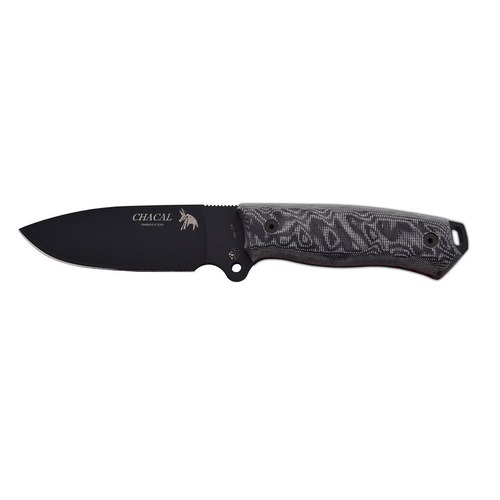 J & V Adventure 1336-M1-Neg-Cor Chacal Micarta Fixed Blade Knife